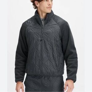 Fabletics Men's The Loft Jacket Black Size S Lightweight Quilted Activewear